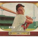 1955 Bowman baseball card #106 (D) Del Rice EX