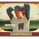 1955 Bowman baseball card #105 Johnny Schmitz EX