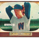 1955 Bowman baseball card #105 (E) Johnny Schmitz NM