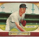 1955 Bowman baseball card #108 (D) Lou Kretlow EX