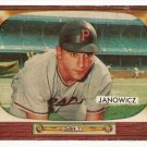 1955 Bowman baseball card #114 Vic Janowicz VG