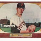 1955 Bowman baseball card #115 (D) Roger Bowman VG/EX