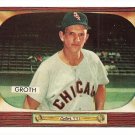 1955 Bowman baseball card #117 Johnny Groth EX