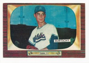 1955 Bowman baseball card #120 (E) Ed Burtschy EX- (faint crease)