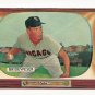 1955 Bowman baseball card #151 (B) Jim Brideweser EX