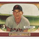 1955 Bowman baseball card #163 Sid Gordon EX