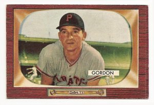 1955 Bowman baseball card #163 Sid Gordon EX