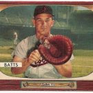 1955 Bowman baseball card #161 (C) Matt Batts Baltimore Orioles EX