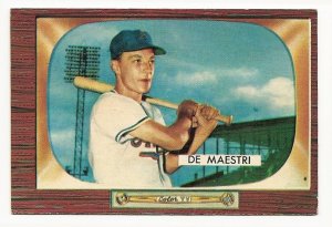 1955 Bowman baseball card #176 (E) Joe De Maestri VG/EX