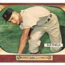 1955 Bowman baseball card #187 Fred Hatfield - good