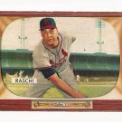 1955 Bowman baseball card #185 (B) Vic Raschi - good