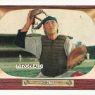 1955 Bowman baseball card #208 Eddy Fitzgerald EX