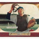 1955 Bowman baseball card #208 (D) Eddy Fitzgerald EX