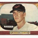 1955 Bowman baseball card #215 Bob Kuzava EX/NM