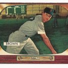 1955 Bowman baseball card #221 (E) Hector Skinny Brown EX