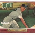 1955 Bowman baseball card #221 (H) Hector Skinny Brown EX