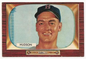 1955 Bowman baseball card #318 Sid Hudson VG/EX