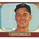 1955 Bowman baseball card #318 (B) Sid Hudson EX
