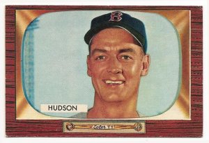 1955 Bowman baseball card #318 (C) Sid Hudson EX