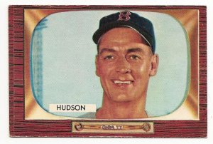1955 Bowman baseball card #318 (D) Sid Hudson VG/EX