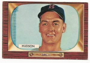 1955 Bowman baseball card #318 (E) Sid Hudson VG/EX