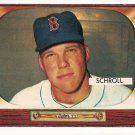1955 Bowman baseball card #319 Albert Schroll EX