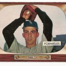 1955 Bowman baseball card #266 Mike Fornieles EX