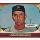 1955 Bowman baseball card #290 Hershall Freeman VG