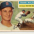 1956 Topps baseball card #304 (B) Frank Malzone EX/NM Boston Red Sox