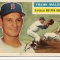 1956 Topps baseball card #304 (B) Frank Malzone EX/NM Boston Red Sox