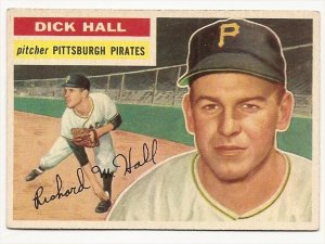 1956 Topps baseball card #331 Dick Hall EX/NM Pittsburgh Pirates
