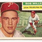 1956 Topps baseball card #334 Bob Miller VG/EX Philadelphia Phillies