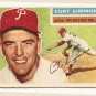 1956 Topps baseball card #290 Curt Simmons VG Philadelphia Phillies