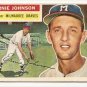 1956 Topps baseball card #294 Ernie Johnson VG/EX Milwaukee Braves