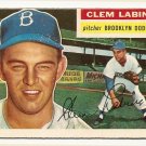 1956 Topps baseball card #295 Clem Labine VG Brooklyn Dodgers