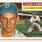 1956 Topps baseball card #295 Clem Labine VG Brooklyn Dodgers