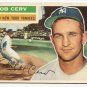 1956 Topps baseball card #288 Bob Cerv VG New York Yankees