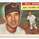 1956 Topps baseball card #286 Bill Wight VG+ Baltimore orioles