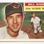 1956 Topps baseball card #286 Bill Wight VG+ Baltimore orioles