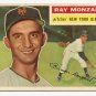 1956 Topps baseball card #264 Ray Monzant Vg New York Giants