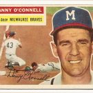 1956 Topps baseball card #272 Danny O'Connell VG Milwaukee Braves