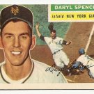 1956 Topps baseball card #277 Daryl Spencer VG/EX New York Giants