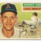 1956 Topps baseball card #279 Johnny Groth Vg Kansas Citys A's