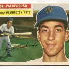 1956 Topps baseball card #237 Jose Valdivielso VG/EX washington nationals