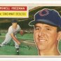 1956 Topps baseball card #242 Hershall Freeman VG Cincinnati reds