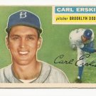 1956 Topps baseball card #233 (B) Carl Erskine VG/EX Brooklyn Dodgers