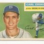 1956 Topps baseball card #233 (B) Carl Erskine VG/EX Brooklyn Dodgers