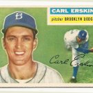 1956 Topps baseball card #233 (C) Carl Erskine EX Brooklyn Dodgers