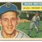 1956 Topps baseball card #227 Russ Meyer VG Chicago Cubs