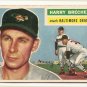 1956 Topps baseball card #229 Harry Brecheen G/VG Baltimore orioles